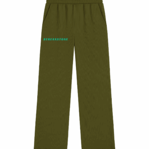 Straight Leg Sweat Pants (Unisex) Olive Green