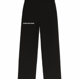 Straight Leg Sweat Pants (Unisex) Black
